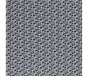 Baumwolle - Bla Bla grau schwarz